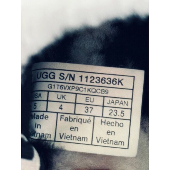 Ugg Womens Fluff Yeah Slide Slippers Black & White Tie-Dye Size 5 - Picture 5 of 10